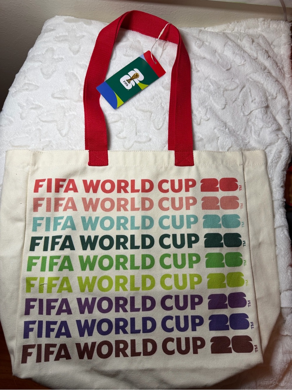 ⚽🌎 NWT Official FIFA World Cup 2026 Canvas Tote Bag ✨ - Picture 4 of 10